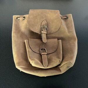 Stunning leather backpack